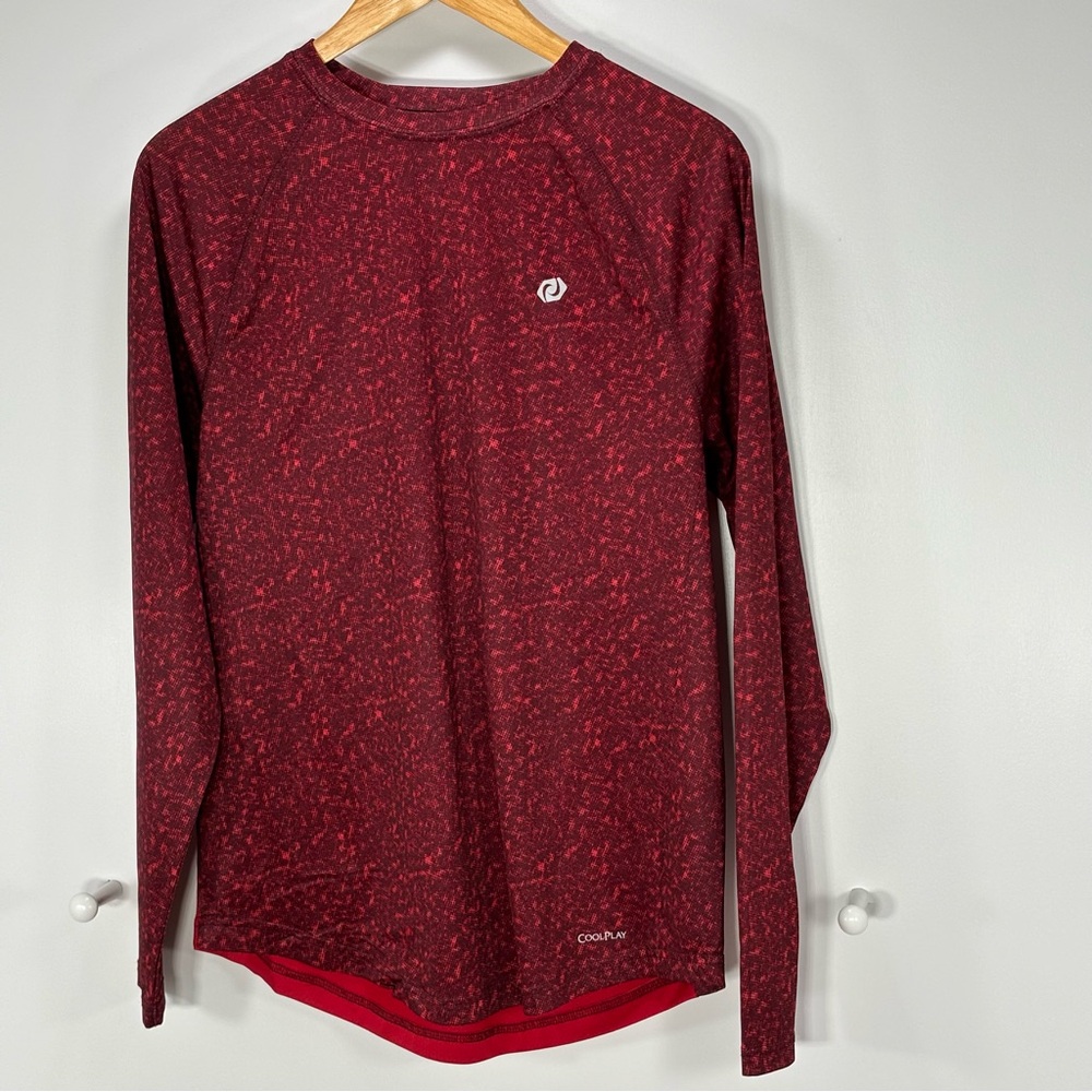 4/$25 SB TECH Cool Play Polyester Size Medium Shirt Red & Black